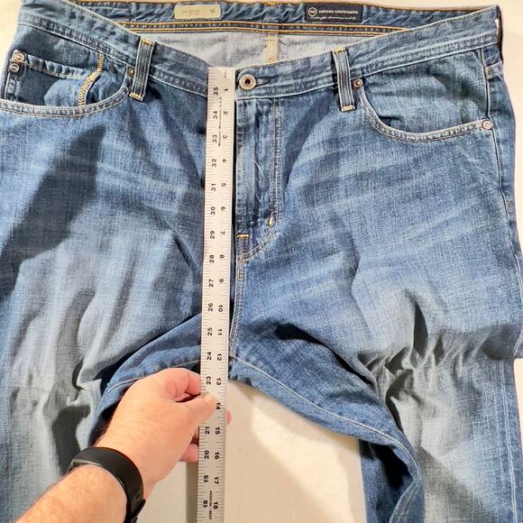 Adriano Goldschmied Denim Jeans the Hero Relaxed Men's 40W x 32L Made In USA - Picture 11 of 14